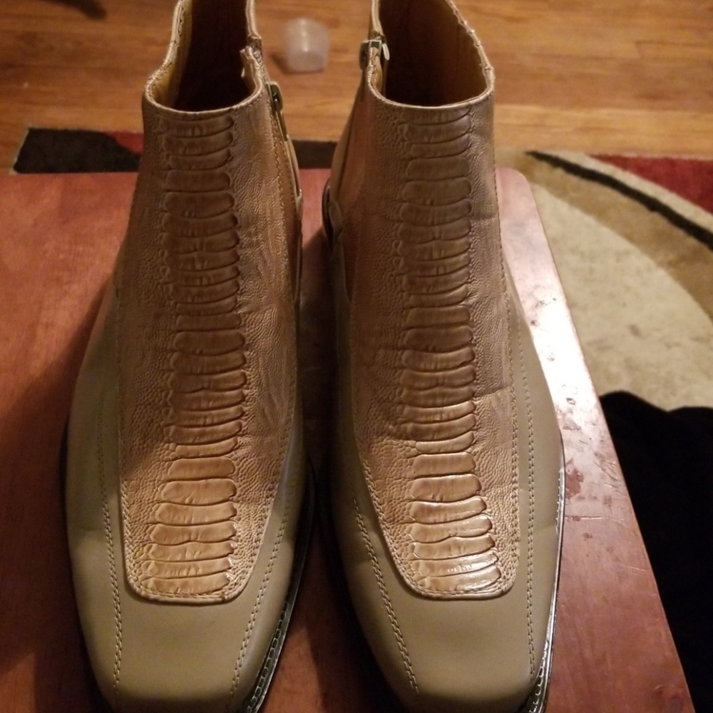 Mens tan ankle boots